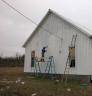 The back of the church was never painted, until now.