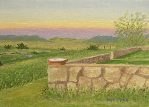 "Evening Birdbath"